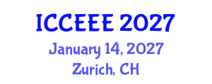 International Conference on Computing, Electrical and Electronic Engineering (ICCEEE) January 14, 2027 - Zurich, Switzerland International Conference on Computing, Electrical and Electronic Engineering (ICCEEE) January 14, 2027 - Zurich, Switzerland
