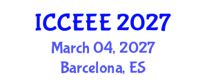 International Conference on Computing, Electrical and Electronic Engineering (ICCEEE) March 04, 2027 - Barcelona, Spain International Conference on Computing, Electrical and Electronic Engineering (ICCEEE) March 04, 2027 - Barcelona, Spain