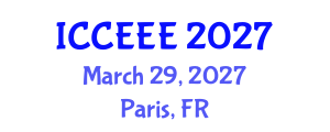 International Conference on Computing, Electrical and Electronic Engineering (ICCEEE) March 29, 2027 - Paris, France International Conference on Computing, Electrical and Electronic Engineering (ICCEEE) March 29, 2027 - Paris, France