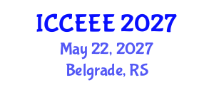 International Conference on Computing, Electrical and Electronic Engineering (ICCEEE) May 22, 2027 - Belgrade, Serbia International Conference on Computing, Electrical and Electronic Engineering (ICCEEE) May 22, 2027 - Belgrade, Serbia
