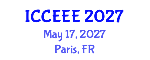 International Conference on Computing, Electrical and Electronic Engineering (ICCEEE) May 17, 2027 - Paris, France International Conference on Computing, Electrical and Electronic Engineering (ICCEEE) May 17, 2027 - Paris, France