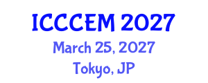 International Conference on Computing in Construction Engineering and Management (ICCCEM) March 25, 2027 - Tokyo, Japan International Conference on Computing in Construction Engineering and Management (ICCCEM) March 25, 2027 - Tokyo, Japan