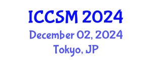 International Conference on Computing Science and Mathematics (ICCSM) December 02, 2024 - Tokyo, Japan
