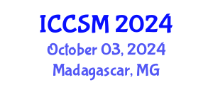 International Conference on Computing Science and Mathematics (ICCSM) October 03, 2024 - Madagascar, Madagascar