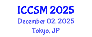 International Conference on Computing Science and Mathematics (ICCSM) December 02, 2025 - Tokyo, Japan
