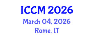 International Conference on Conceptual Modeling (ICCM) March 04, 2026 - Rome, Italy
