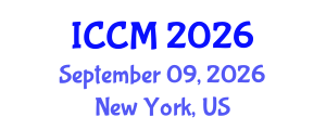 International Conference on Conceptual Modeling (ICCM) September 09, 2026 - New York, United States International Conference on Conceptual Modeling (ICCM) September 09, 2026 - New York, United States