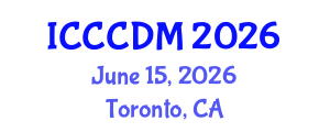 International Conference on Concrete Construction and Design Methods (ICCCDM) June 15, 2026 - Toronto, Canada