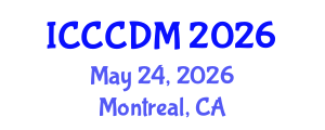 International Conference on Concrete Construction and Design Methods (ICCCDM) May 24, 2026 - Montreal, Canada