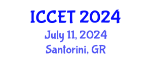 International Conference on Concrete Engineering and Technology (ICCET) July 11, 2024 - Santorini, Greece