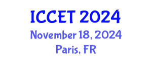 International Conference on Concrete Engineering and Technology (ICCET) November 18, 2024 - Paris, France