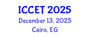 International Conference on Concrete Engineering and Technology (ICCET) December 13, 2025 - Cairo, Egypt