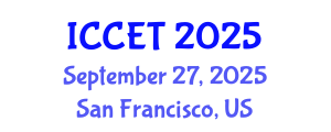 International Conference on Concrete Engineering and Technology (ICCET) September 27, 2025 - San Francisco, United States