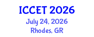 International Conference on Concrete Engineering and Technology (ICCET) July 24, 2026 - Rhodes, Greece International Conference on Concrete Engineering and Technology (ICCET) July 24, 2026 - Rhodes, Greece
