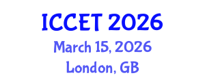 International Conference on Concrete Engineering and Technology (ICCET) March 15, 2026 - London, United Kingdom