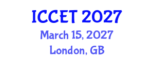 International Conference on Concrete Engineering and Technology (ICCET) March 15, 2027 - London, United Kingdom International Conference on Concrete Engineering and Technology (ICCET) March 15, 2027 - London, United Kingdom