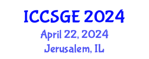 International Conference on Concrete, Structural and Geotechnical Engineering (ICCSGE) April 22, 2024 - Jerusalem, Israel