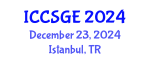 International Conference on Concrete, Structural and Geotechnical Engineering (ICCSGE) December 23, 2024 - Istanbul, Turkey