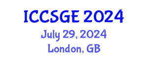 International Conference on Concrete, Structural and Geotechnical Engineering (ICCSGE) July 29, 2024 - London, United Kingdom