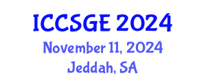 International Conference on Concrete, Structural and Geotechnical Engineering (ICCSGE) November 11, 2024 - Jeddah, Saudi Arabia
