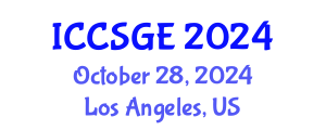International Conference on Concrete, Structural and Geotechnical Engineering (ICCSGE) October 28, 2024 - Los Angeles, United States