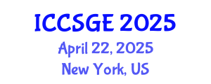 International Conference on Concrete, Structural and Geotechnical Engineering (ICCSGE) April 22, 2025 - New York, United States