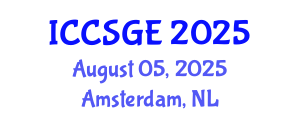 International Conference on Concrete, Structural and Geotechnical Engineering (ICCSGE) August 05, 2025 - Amsterdam, Netherlands