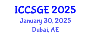 International Conference on Concrete, Structural and Geotechnical Engineering (ICCSGE) January 30, 2025 - Dubai, United Arab Emirates