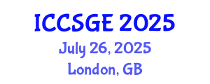 International Conference on Concrete, Structural and Geotechnical Engineering (ICCSGE) July 26, 2025 - London, United Kingdom