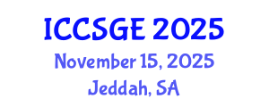 International Conference on Concrete, Structural and Geotechnical Engineering (ICCSGE) November 15, 2025 - Jeddah, Saudi Arabia