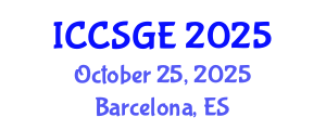 International Conference on Concrete, Structural and Geotechnical Engineering (ICCSGE) October 25, 2025 - Barcelona, Spain