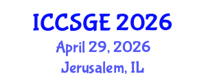 International Conference on Concrete, Structural and Geotechnical Engineering (ICCSGE) April 29, 2026 - Jerusalem, Israel