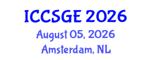 International Conference on Concrete, Structural and Geotechnical Engineering (ICCSGE) August 05, 2026 - Amsterdam, Netherlands