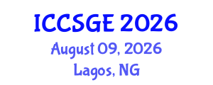 International Conference on Concrete, Structural and Geotechnical Engineering (ICCSGE) August 09, 2026 - Lagos, Nigeria