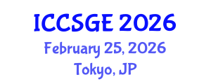 International Conference on Concrete, Structural and Geotechnical Engineering (ICCSGE) February 25, 2026 - Tokyo, Japan
