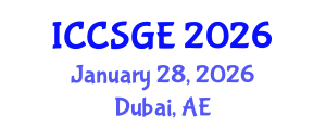 International Conference on Concrete, Structural and Geotechnical Engineering (ICCSGE) January 28, 2026 - Dubai, United Arab Emirates