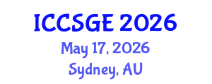 International Conference on Concrete, Structural and Geotechnical Engineering (ICCSGE) May 17, 2026 - Sydney, Australia