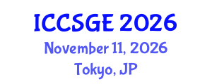 International Conference on Concrete, Structural and Geotechnical Engineering (ICCSGE) November 11, 2026 - Tokyo, Japan