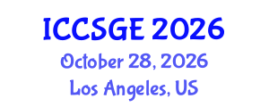 International Conference on Concrete, Structural and Geotechnical Engineering (ICCSGE) October 28, 2026 - Los Angeles, United States