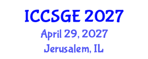 International Conference on Concrete, Structural and Geotechnical Engineering (ICCSGE) April 29, 2027 - Jerusalem, Israel International Conference on Concrete, Structural and Geotechnical Engineering (ICCSGE) April 29, 2027 - Jerusalem, Israel