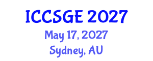 International Conference on Concrete, Structural and Geotechnical Engineering (ICCSGE) May 17, 2027 - Sydney, Australia International Conference on Concrete, Structural and Geotechnical Engineering (ICCSGE) May 17, 2027 - Sydney, Australia