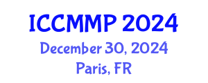 International Conference on Condensed Matter and Materials Physics (ICCMMP) December 30, 2024 - Paris, France