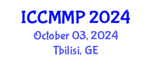International Conference on Condensed Matter and Materials Physics (ICCMMP) October 03, 2024 - Tbilisi, Georgia