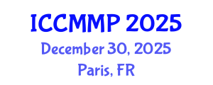 International Conference on Condensed Matter and Materials Physics (ICCMMP) December 30, 2025 - Paris, France
