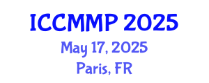 International Conference on Condensed Matter and Materials Physics (ICCMMP) May 17, 2025 - Paris, France