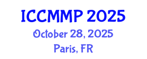 International Conference on Condensed Matter and Materials Physics (ICCMMP) October 28, 2025 - Paris, France