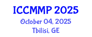 International Conference on Condensed Matter and Materials Physics (ICCMMP) October 04, 2025 - Tbilisi, Georgia
