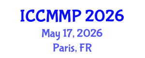 International Conference on Condensed Matter and Materials Physics (ICCMMP) May 17, 2026 - Paris, France