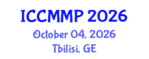 International Conference on Condensed Matter and Materials Physics (ICCMMP) October 04, 2026 - Tbilisi, Georgia