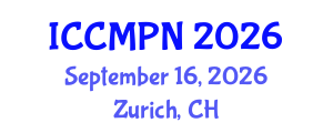 International Conference on Condensed Matter Physics and Nanotechnology (ICCMPN) September 16, 2026 - Zurich, Switzerland